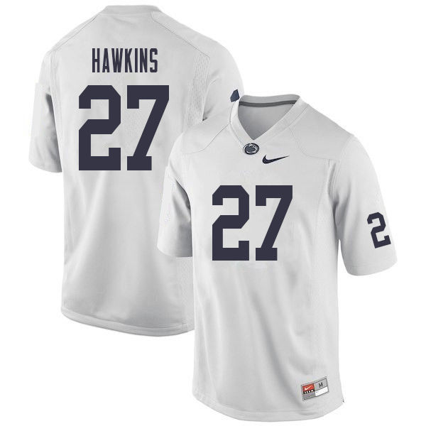 Men #27 Aeneas Hawkins Penn State Nittany Lions College Football Jerseys Sale-White